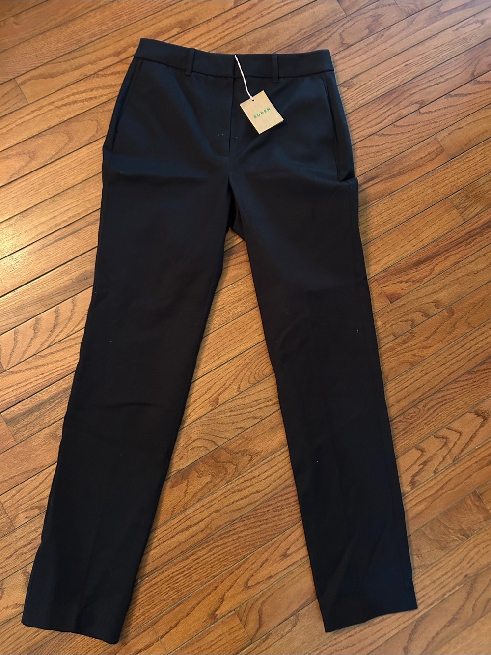 Boden 4L  Black Dress Pants - Tailored Slim Fit